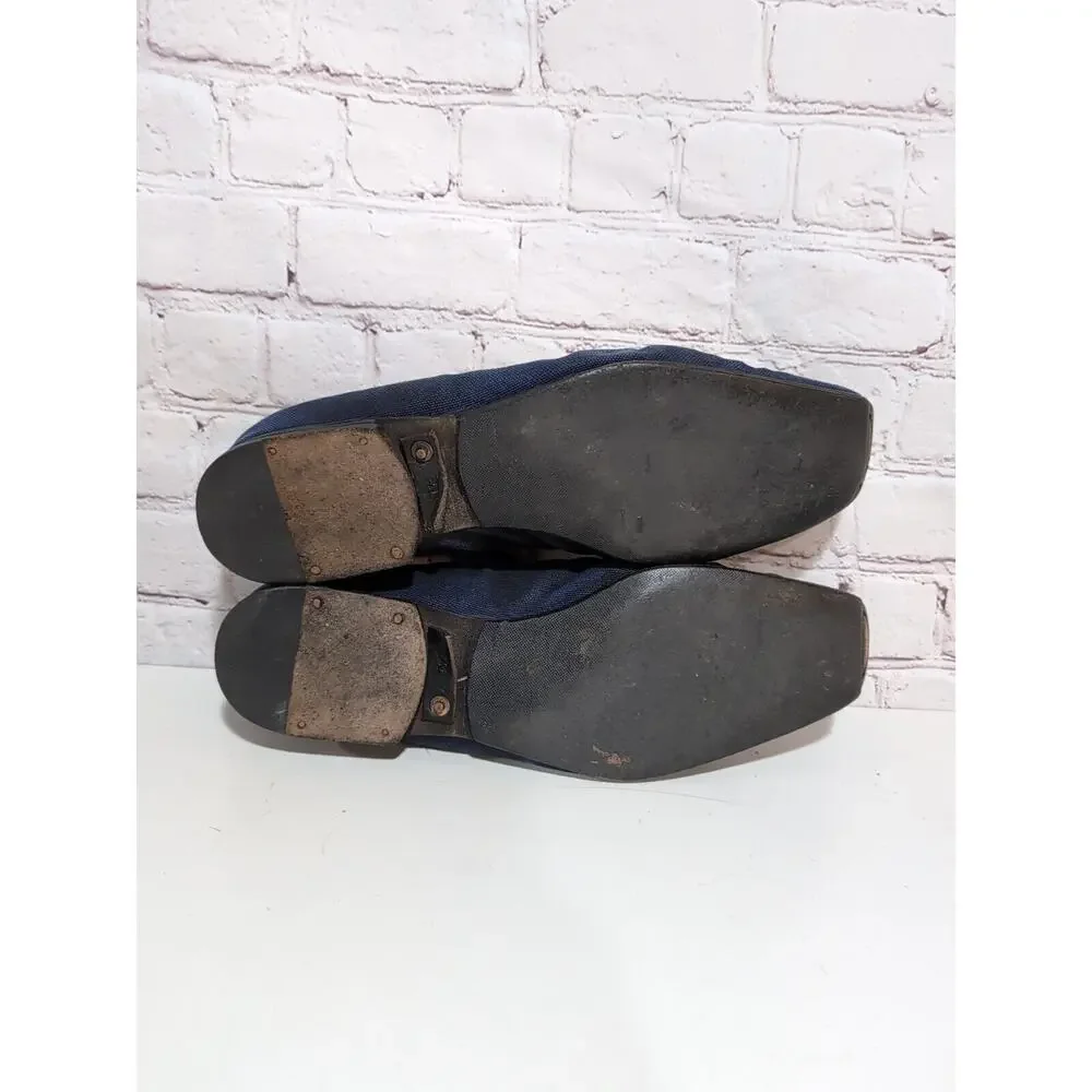 Alexander Fielden The Philosopher Handmade Denim Leather Avant Garde Shoe Sz 41
